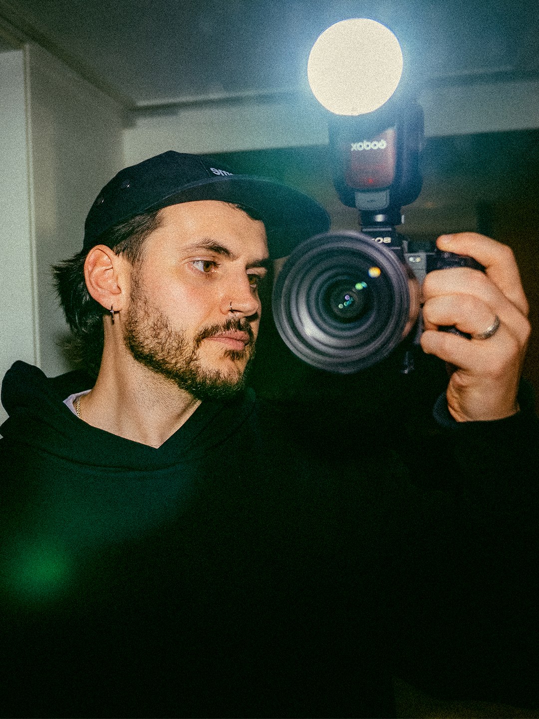 On location, night shoot